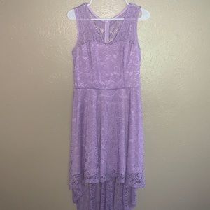 Lavender purple lace dress